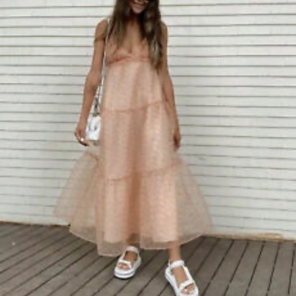 NWOT🌸Blogger’s Favorite Organza Dress - Picture 16 of 16